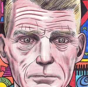 Home decor Art PRINT on paper " Samuel beckett "